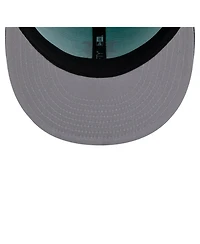 New Era Men's Turquoise/Charcoal New York Mets Two-Tone Color Pack 9FIFTY Snapback Hat