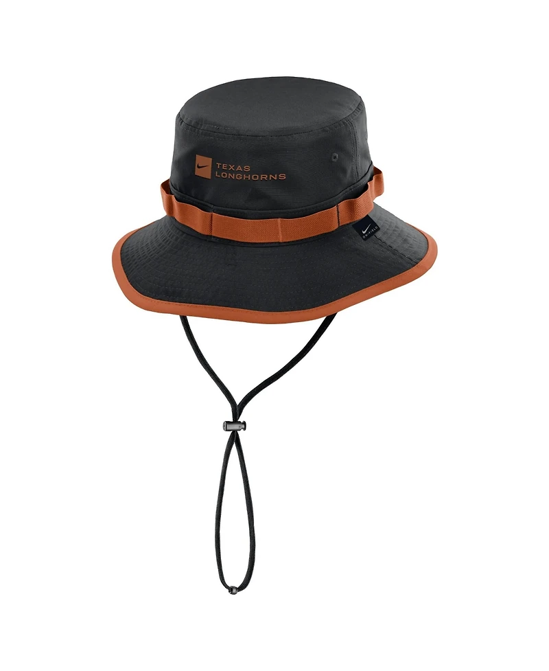 Nike Men's Black Texas Longhorns 2026 Sideline Apex Boonie Bucket Hat