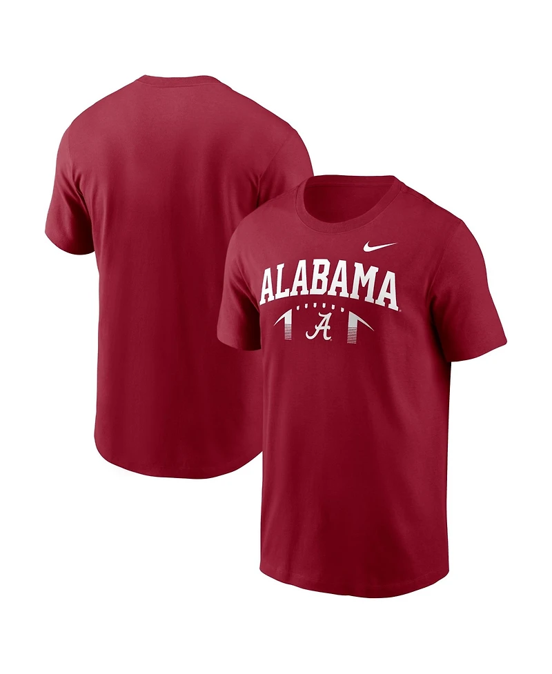 Nike Men's Crimson Alabama Tide Primetime Football Icon T-Shirt