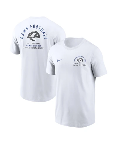 Nike Men's White Los Angeles Rams Split Logo T-Shirt