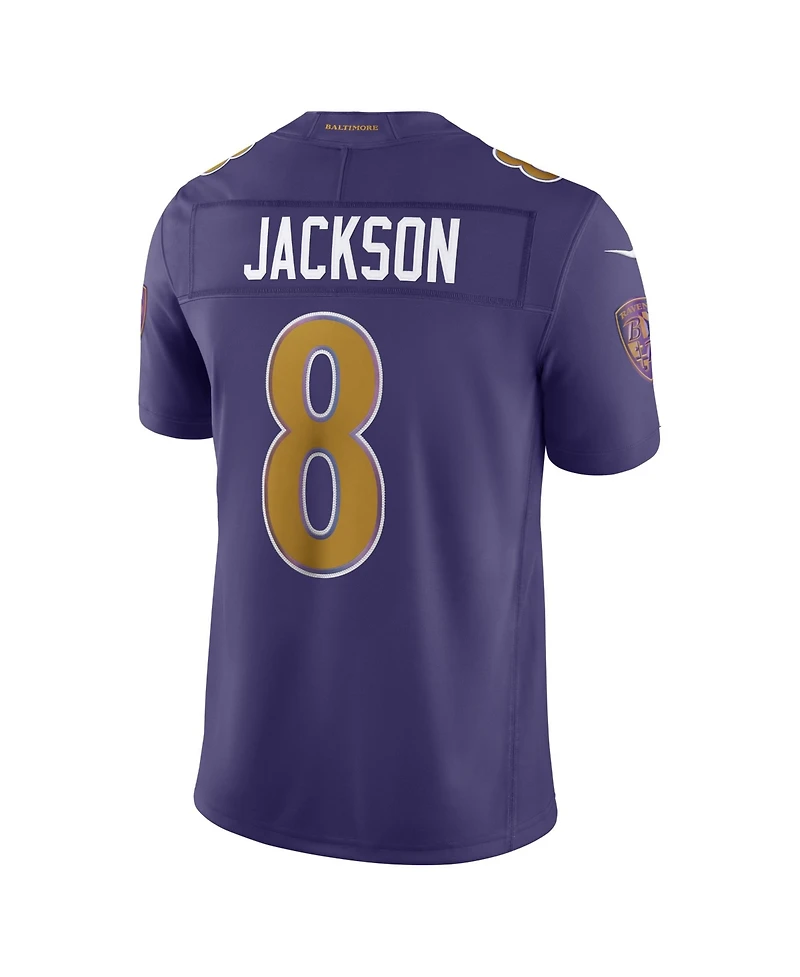 Nike Men's Lamar Jackson Purple Baltimore Ravens Alternate Vapor F.u.s.e. Stitched Limited Jersey
