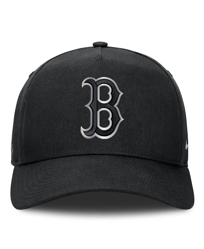 Nike Men's Black Boston Red Sox Rise Dri-fit A-Frame Adjustable Hat