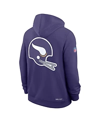 Nike Men's Purple Minnesota Vikings Standard Issue Replay Officials Alternate Dri-fit Hoodie