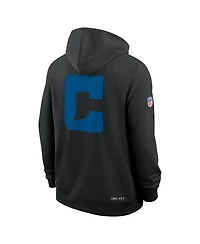 Nike Men's Black Indianapolis Colts Standard Issue Replay Officials Alternate Dri-fit Hoodie