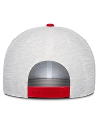 Nike Men's and Women's White/Red Georgia Bulldogs Primetime Rise Adjustable Hat