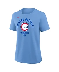 Nike Women's Light Blue Chicago Cubs Alternate T-Shirt