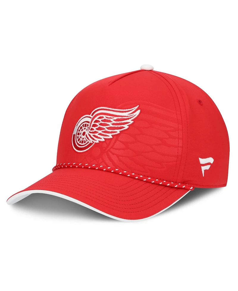 Fanatics Men's Red Detroit Red Wings On Stage Podium A-Frame Adjustable Hat