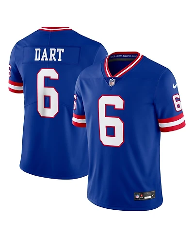Nike Men's Jaxson Dart Royal New York Giants Legacy Vapor Untouchable Stitched Limited Jersey