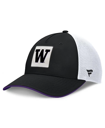 Fanatics Men's Black Washington Huskies 5-Panel Matter Flex Hat
