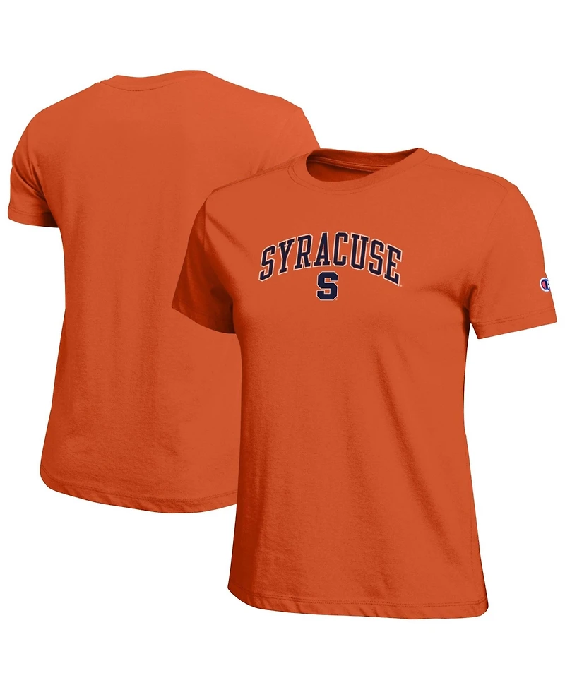 Champion Women's Orange Syracuse Arched Over Logo T-Shirt