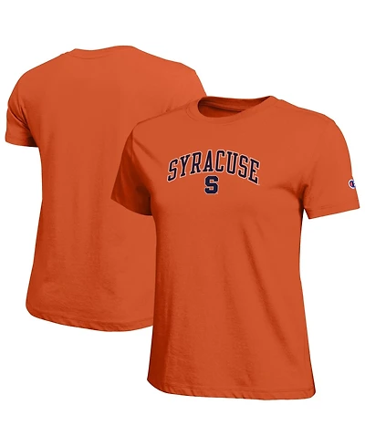 Champion Women's Orange Syracuse Arched Over Logo T-Shirt