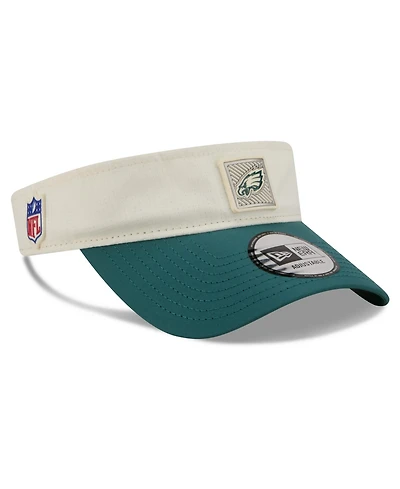 New Era Men's Cream/Midnight Green Philadelphia Eagles 2026 Nfl Training Camp Adjustable Visor