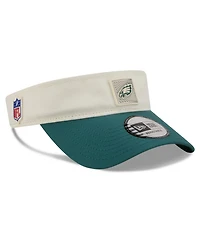 New Era Men's Cream/Midnight Green Philadelphia Eagles 2026 Nfl Training Camp Adjustable Visor