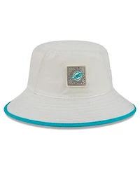 New Era Men's Cream Miami Dolphins 2026 Nfl Training Camp Sport Bucket Hat