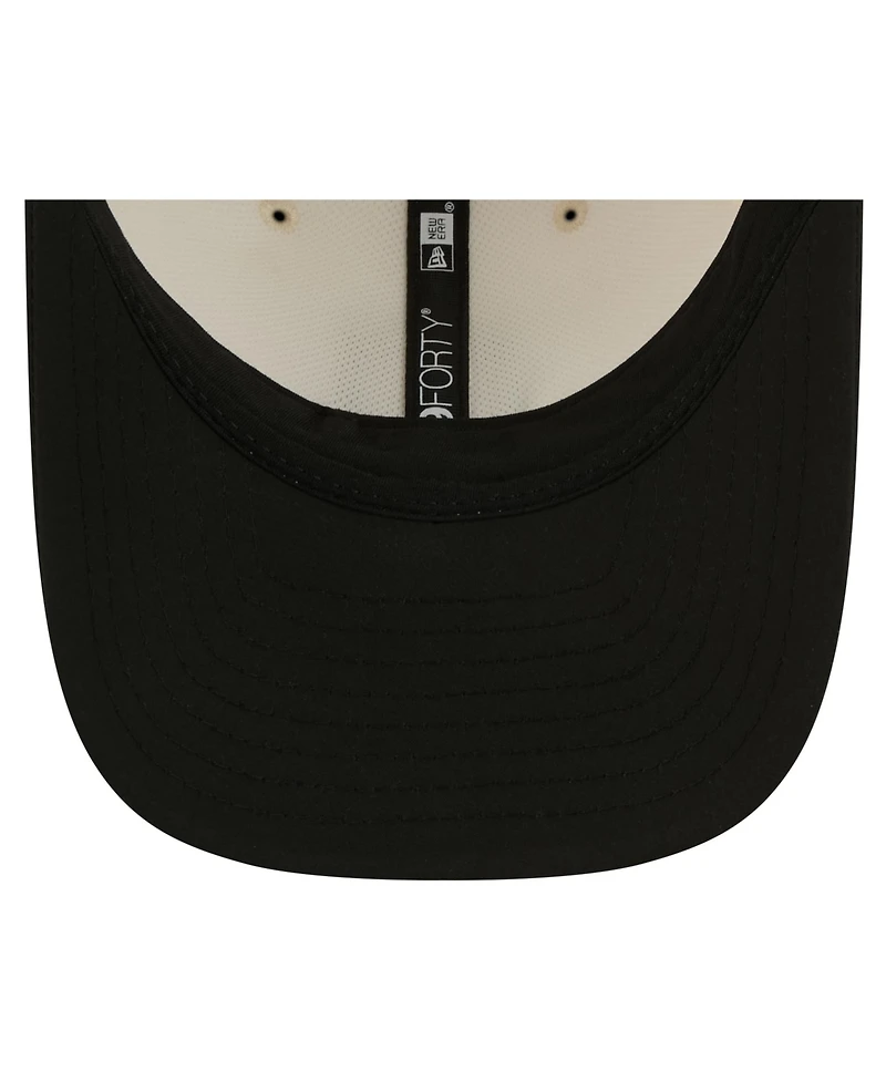 New Era Men's Cream/Black Las Vegas Raiders 2026 Nfl Training Camp 9FORTY Adjustable Hat