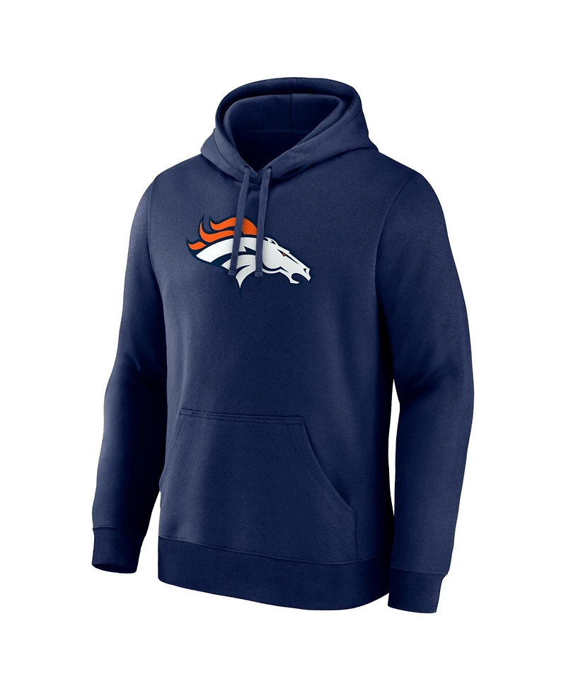 Logo Athletic Men's Navy Denver Broncos Primary Hoodie