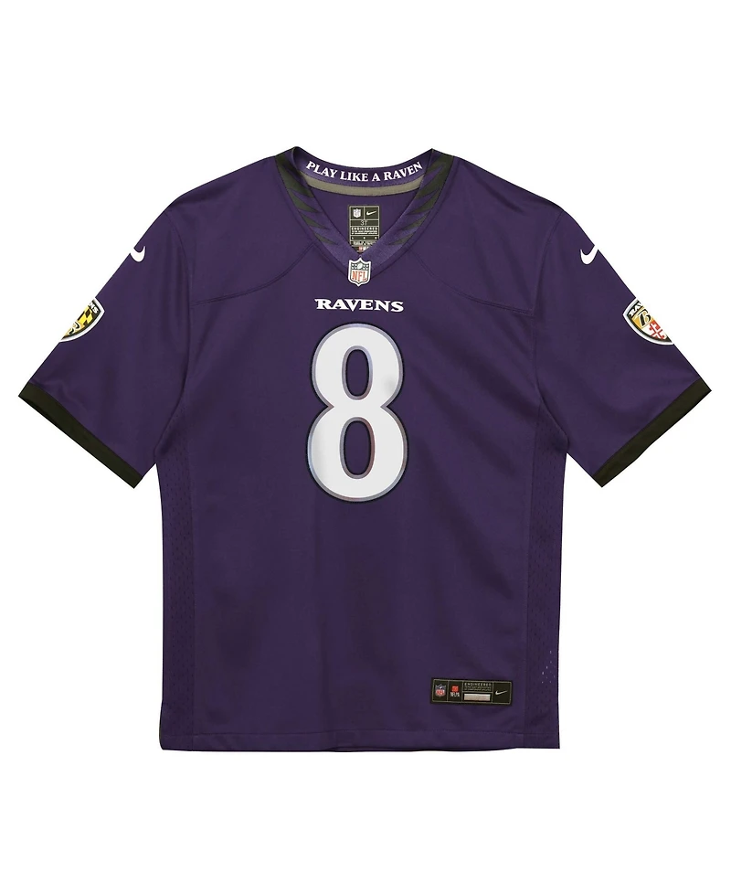 Nike Preschool Lamar Jackson Purple Baltimore Ravens Team Game Jersey
