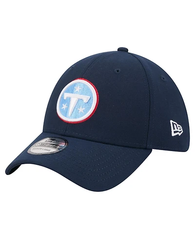 New Era Men's Navy Tennessee Titans Core Team 39THIRTY Flex Hat