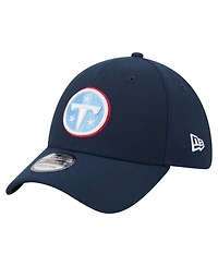 New Era Men's Navy Tennessee Titans Core Team 39THIRTY Flex Hat