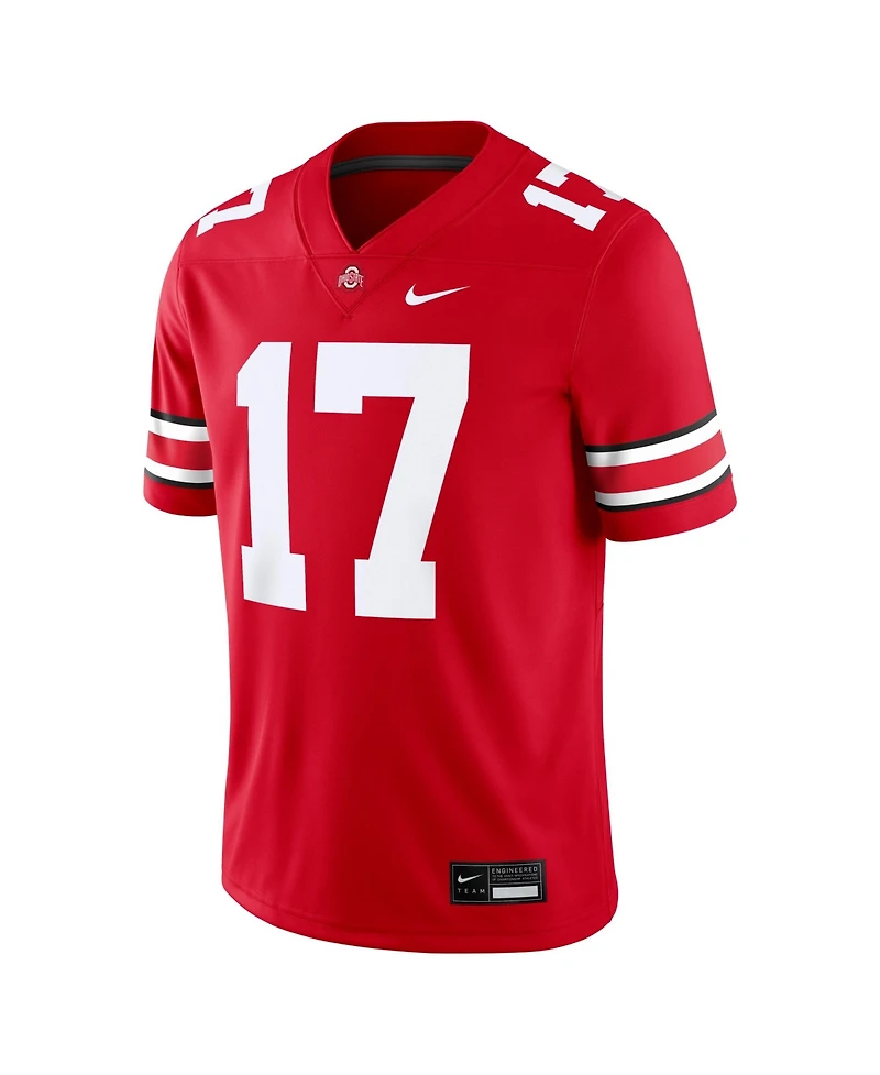 Nike Men's Carnell Tate Scarlet Ohio State Buckeyes Game Jersey