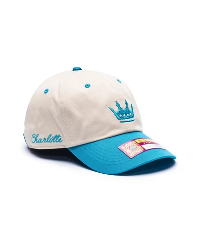 Fan Ink Men's and Women's Tan/Blue Charlotte Fc Ocean Drive Adjustable Hat