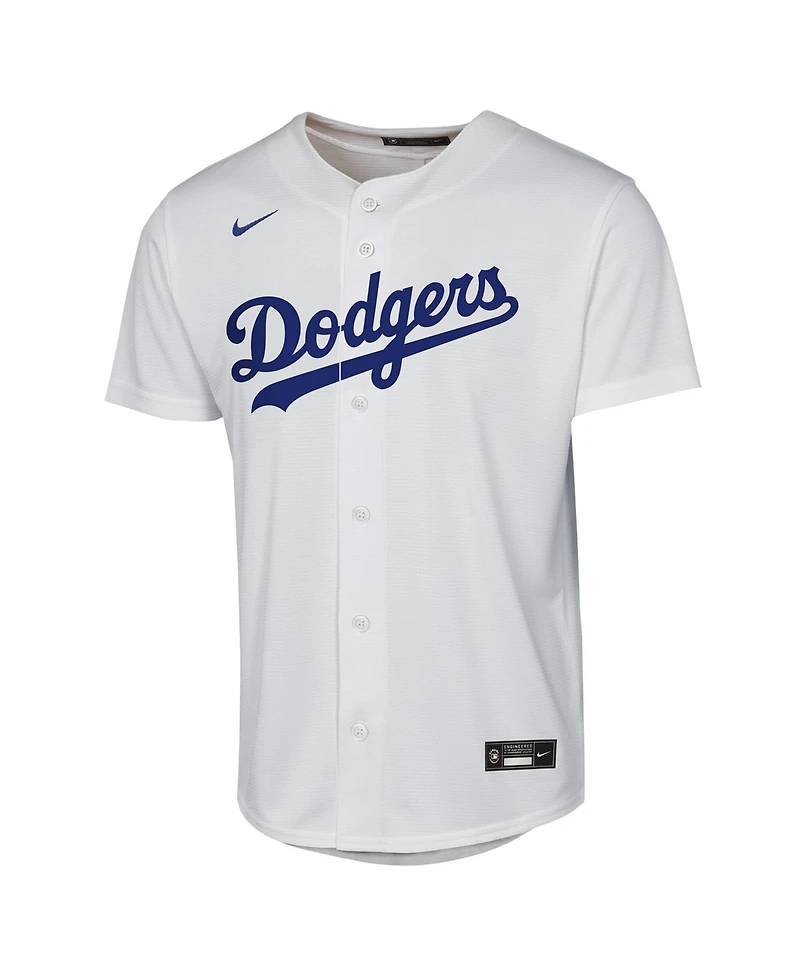 Nike Big Boys and Girls Kyle Tucker White Los Angeles Dodgers Home Replica Jersey