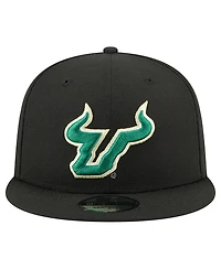 New Era Men's Black South Florida Bulls Team 9FIFTY Snapback Hat