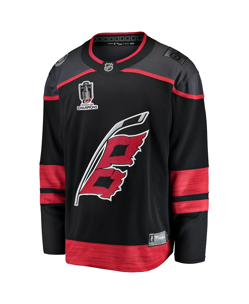 Fanatics Men's Black Carolina Hurricanes 2026 Stanley Cup Champions Home Breakaway Jersey