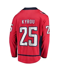 Fanatics Men's Jordan Kyrou Red Washington Capitals Home Breakaway Jersey