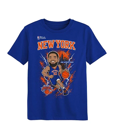 Outerstuff Preschool Karl-Anthony Towns Blue New York Knicks 2026 Nba Finals Player T-Shirt