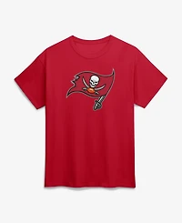 Logo Athletic Men's Red Tampa Bay Buccaneers Primary T-Shirt