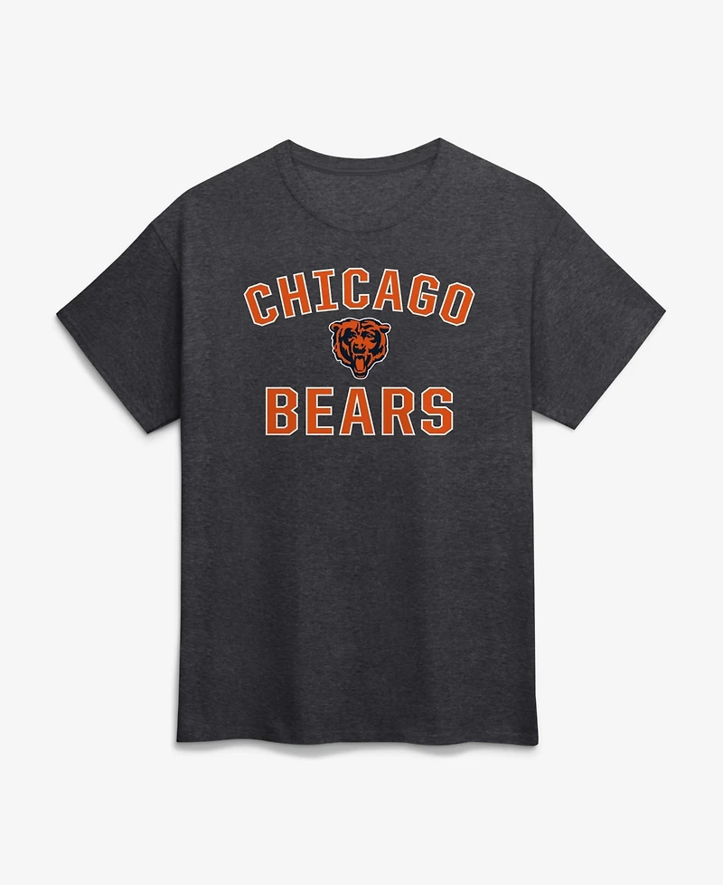 Logo Athletic Men's Charcoal Chicago Bears Cotton Victory Arch T-Shirt