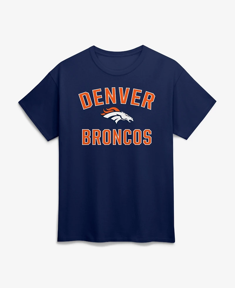 Logo Athletic Men's Navy Denver Broncos Cotton Victory Arch T-Shirt