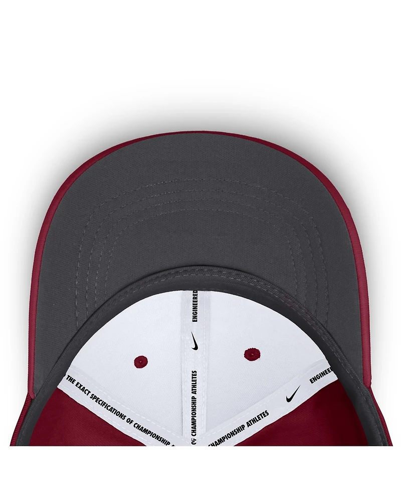 Nike Men's Crimson Alabama Crimson Tide 2026 Sideline Practice Aero Bill Swoosh Flex Dri-fit Hat