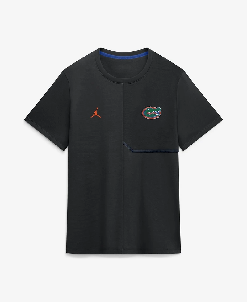Jordan Men's Black Florida Gators 2026 Sideline Uv Dri-fit Coaches Shirt