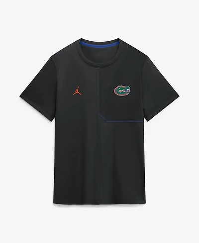 Jordan Men's Black Florida Gators 2026 Sideline Uv Dri-fit Coaches Shirt