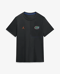 Jordan Men's Black Florida Gators 2026 Sideline Uv Dri-fit Coaches Shirt