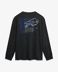 Fanatics Men's Black Buffalo Bills Relaxed Fullback Drive Long Sleeve Fashion T-Shirt