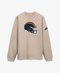 Nike Men's Sand Chicago Bears I-Formation Rewind Club Crew Sweatshirt