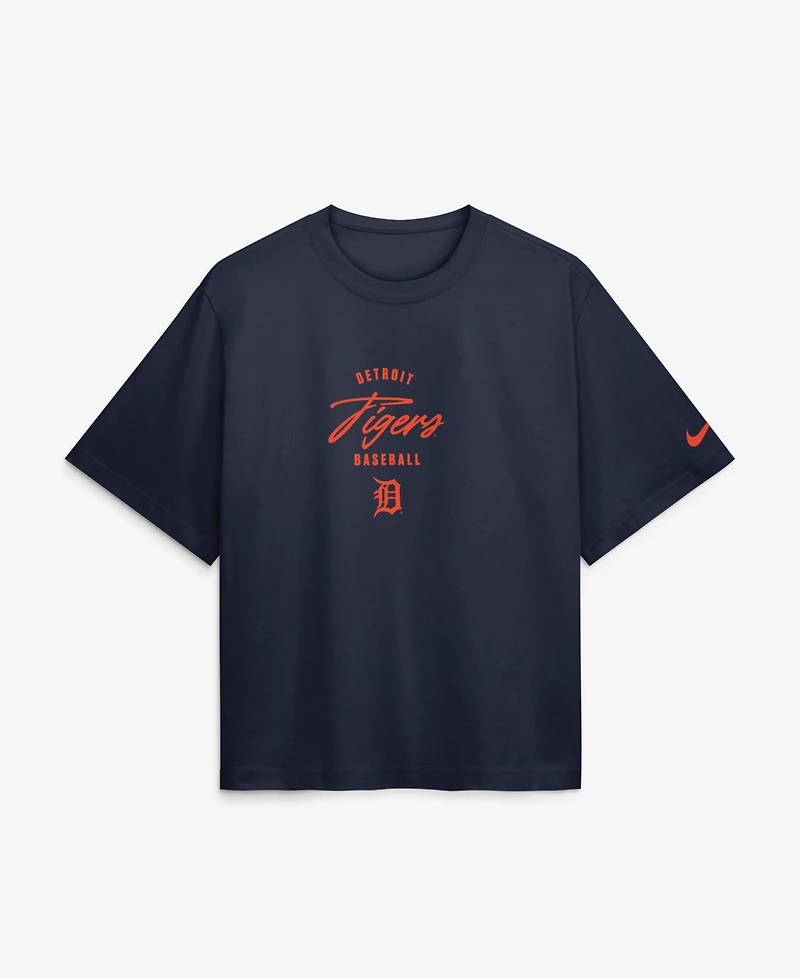 Nike Women's Kevin McGonigle Navy Detroit Tigers Premium Essentials Boxy Name & Number T-Shirt