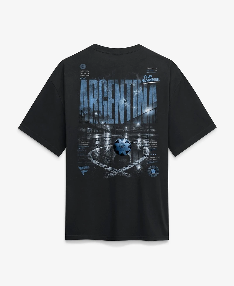 Fanatics Men's Black Argentina Streets Of The World Heavyweight T-Shirt
