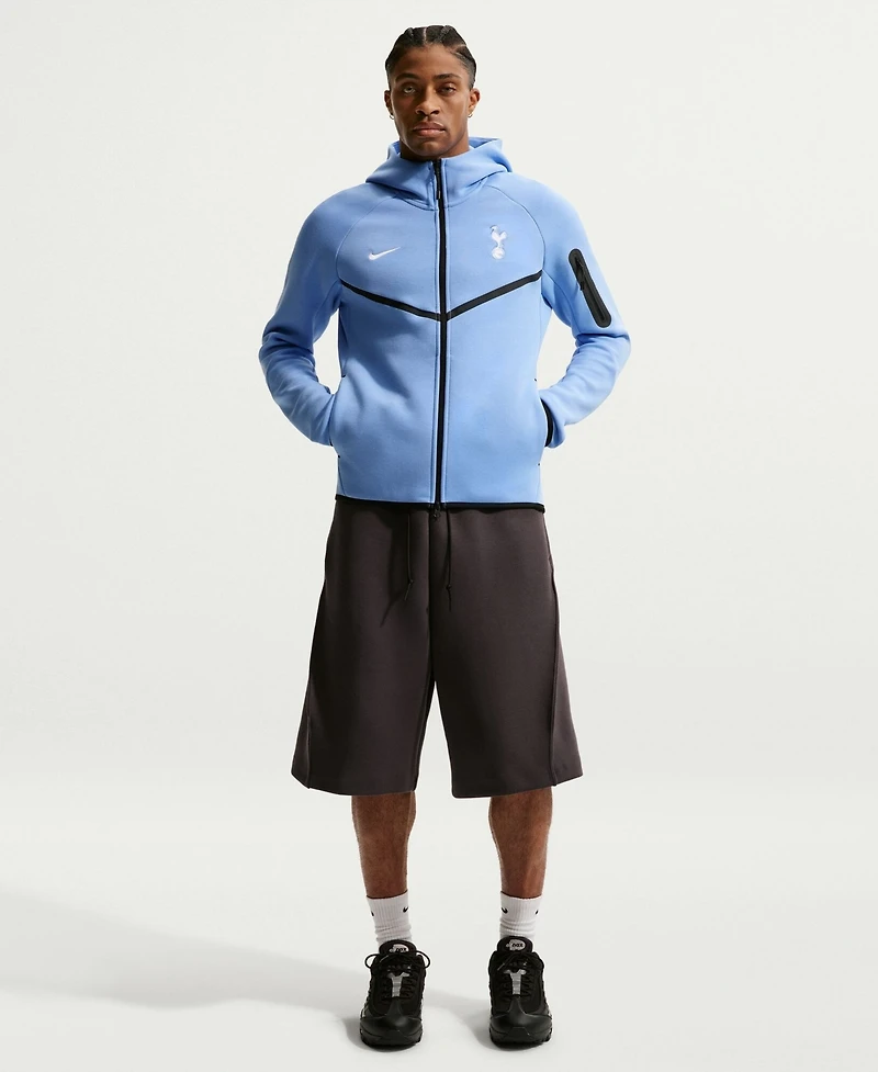 Nike Men's Blue Tottenham Hotspur Tech Fleece Windrunner Raglan Full-Zip Hoodie