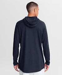 Nike Men's Navy Penn State Nittany Lions Primetime Arch Tri-Blend Dri-fit Long Sleeve Hooded T-Shirt