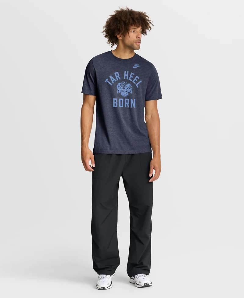 Nike Men's Heather Navy North Carolina Tar Heels Legacy Mantra Tri-Blend T-Shirt