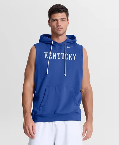 Nike Men's Royal Kentucky Wildcats 2026 Sideline Sleeveless Dri-fit Hoodie