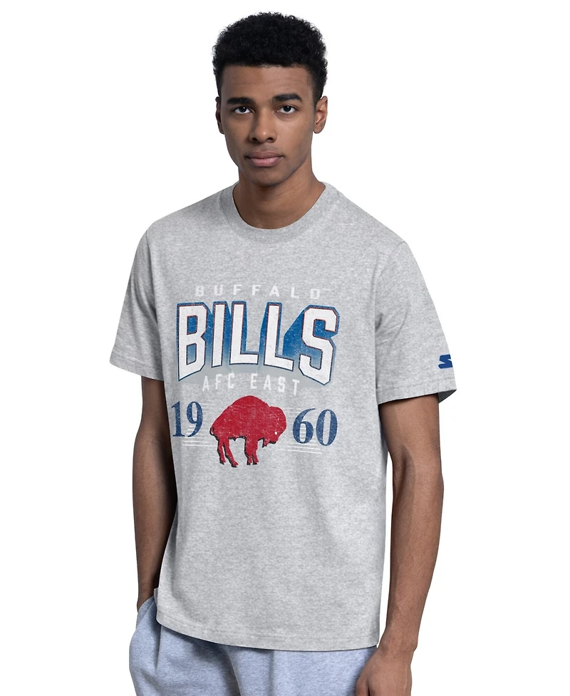 Starter Men's 2-Pack Royal/Gray Buffalo Bills Throwback Logo T-Shirt Set