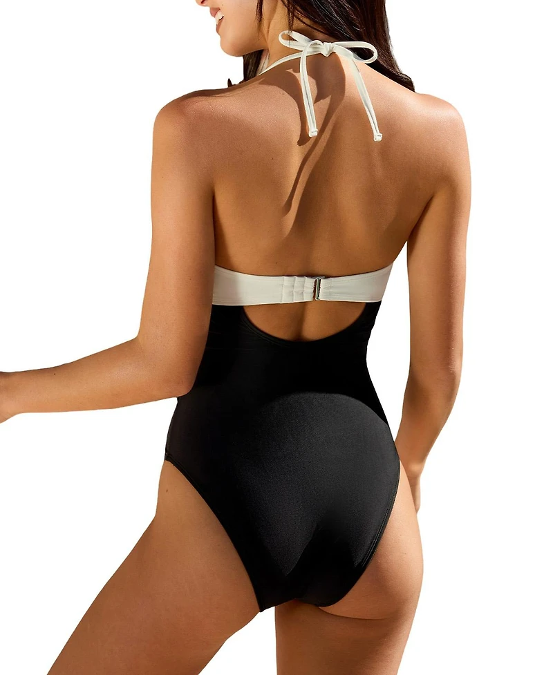 Cupshe Women's Smocked One-Piece Swimsuit