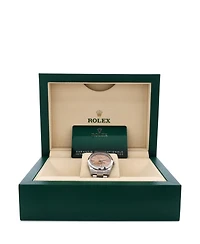 Pre-Owned Rolex Oyster Perpetual Pink Automatic Watch in Stainless Steel 34mm