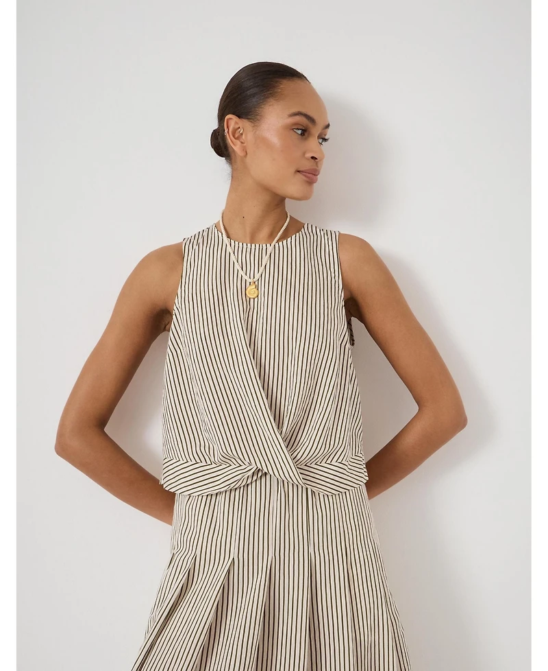Hush Women's Front Knot Crop Top