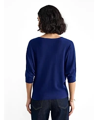 Phase Eight Women's Cristine 3/4-Sleeve Viscose-Blend Boat Neck Pullover Sweater